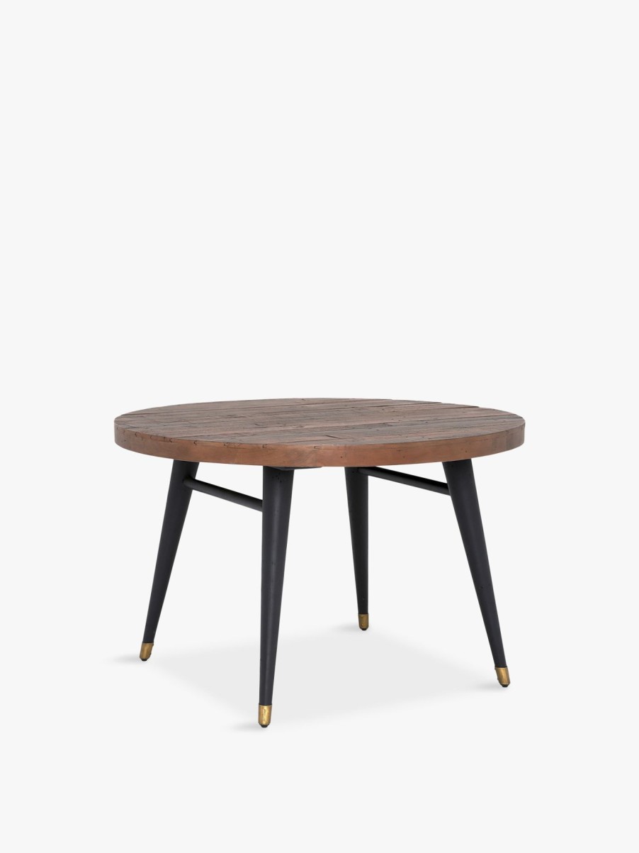 Furniture & Outdoor Barker and Stonehouse Round Dining Tables | Modi Reclaimed Wood Round Dining Table Reclaimed Wood And Pine