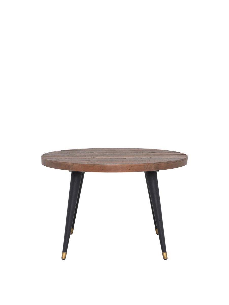 Furniture & Outdoor Barker and Stonehouse Round Dining Tables | Modi Reclaimed Wood Round Dining Table Reclaimed Wood And Pine