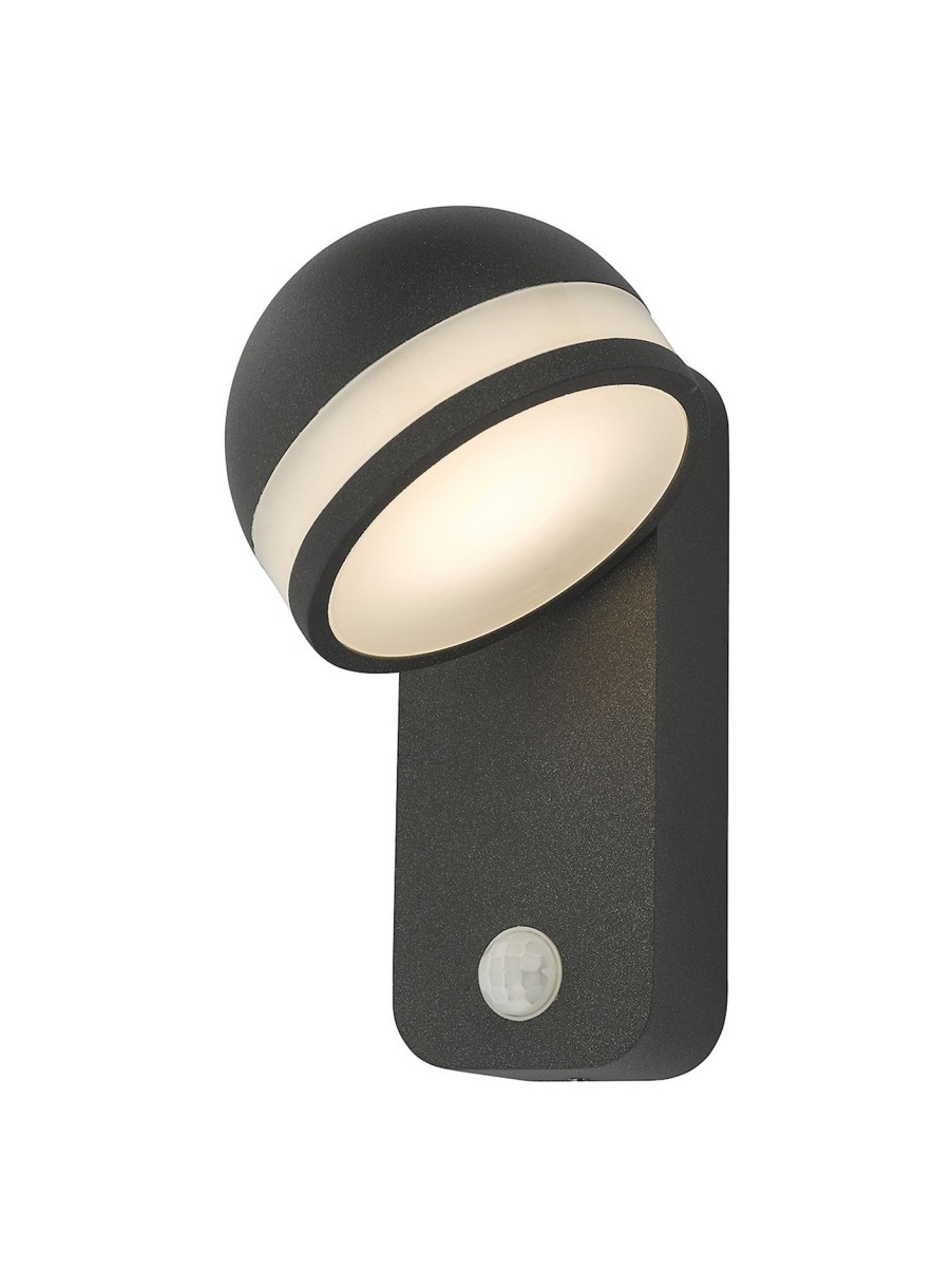 Home & Tech Dar Lighting Outdoor Lights | Tien Outdoor Wall Light Grey