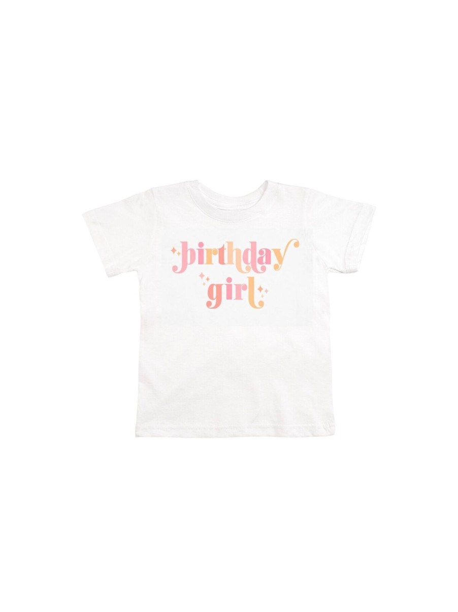 Kids Sweet Wink Tops | Birthday Girl Blush T-Shirt Ballet