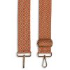 Women Apatchy London Bag Accessories | Cross-Stitch Strap Orange