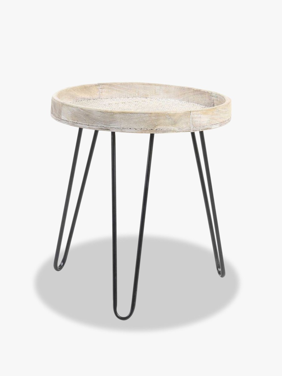 Furniture & Outdoor Barker and Stonehouse Side Tables | Natural Wood Side Table, Natural Neutral