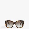 Women Miu Miu Sunglasses | Oversized Square Acetate Sunglasses 0Mu 04Ws 7S00A753