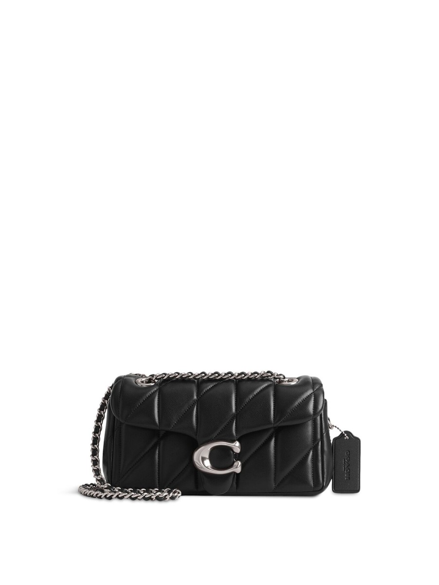 Women COACH Shoulder Bags | Quilted Tabby Shoulder 20 Lh/Black