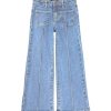 Kids Molo Trousers & Shorts | Adina Woven Pants Light Blue Denim