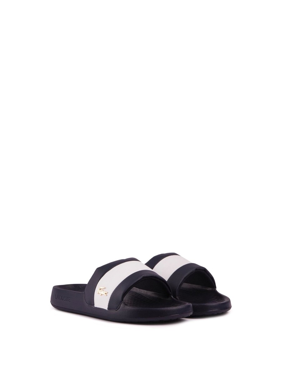 Men Lacoste Sandals | Lacoste Serve Sandals Blue