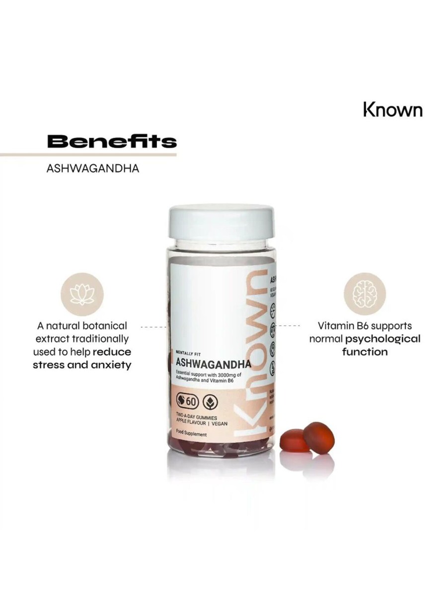 Beauty Known Nutrition Supplements | Ashwagandha Vegan Gummies