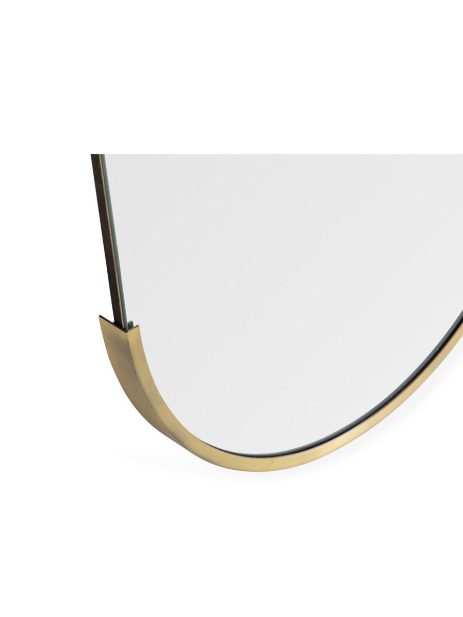 Home & Tech Heal's Mirrors | Ovo Oblong Mirror Brass 65X45Cm Gold