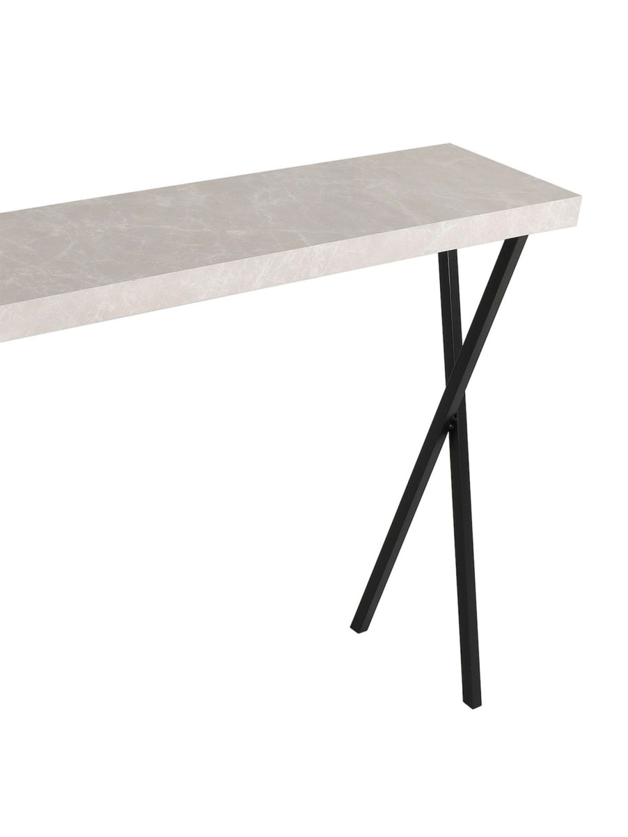 Furniture & Outdoor Dar Lighting Console Tables | Data Light Console Table Grey Marble Effect