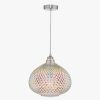 Home & Tech Dar Lighting Wall Lights | Roisin Pendant Silver