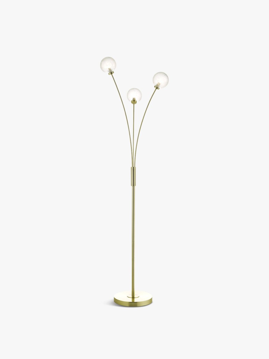 Home & Tech Dar Lighting Floor Lamps | Avari 3 Light Floor Lamp Gold