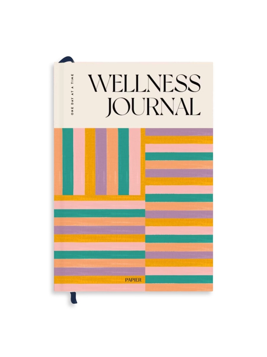 Home & Tech Papier | Happy Stripes A5 Wellness Journal Multi