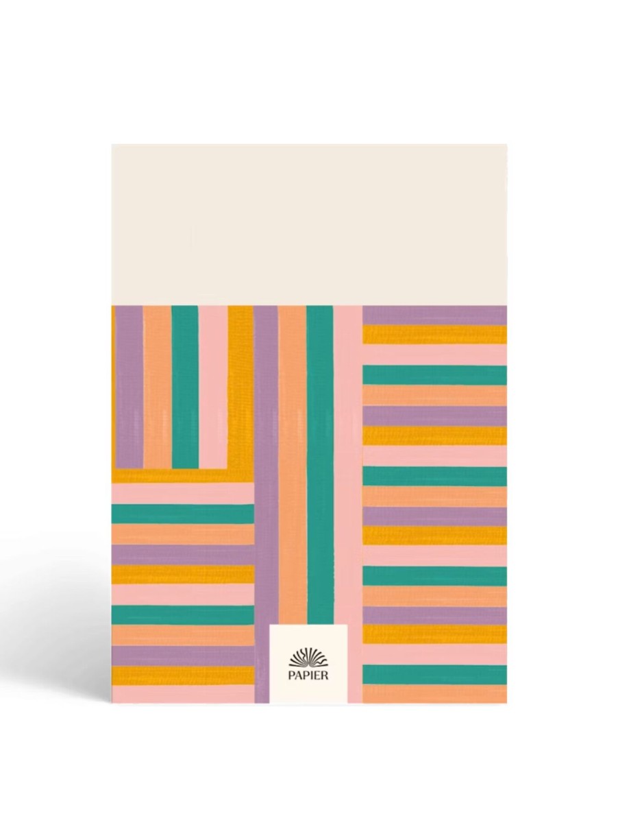 Home & Tech Papier | Happy Stripes A5 Wellness Journal Multi