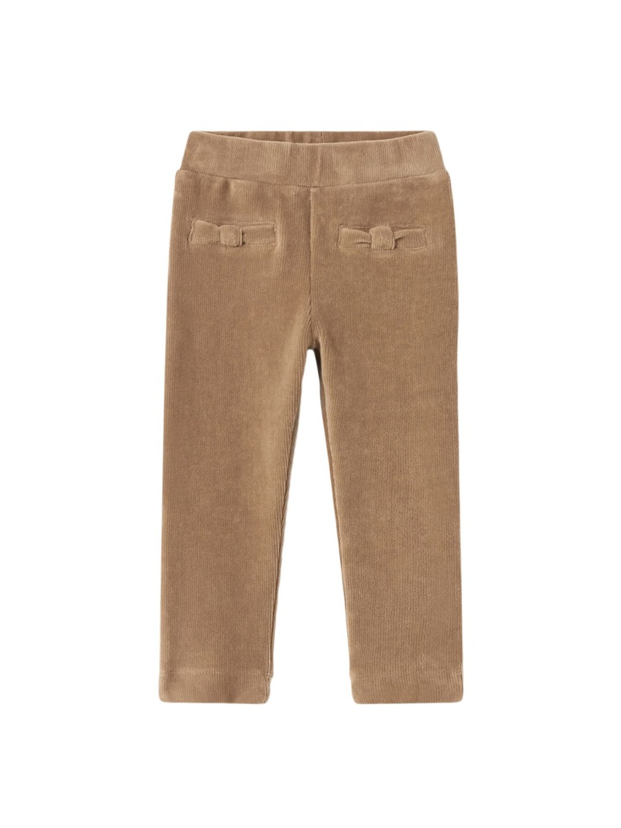 Kids Mayoral Bottoms | Basic Cord Knit Trousers Camel