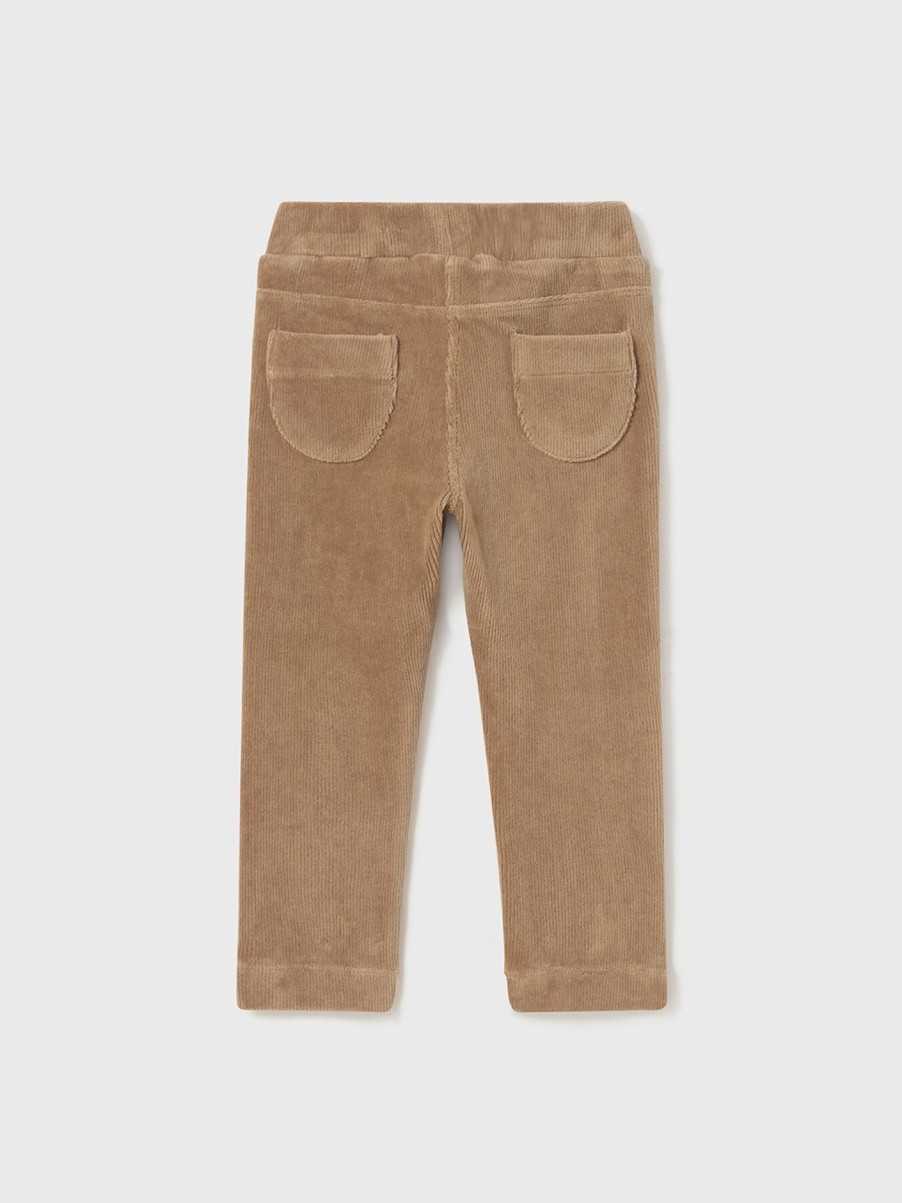 Kids Mayoral Bottoms | Basic Cord Knit Trousers Camel