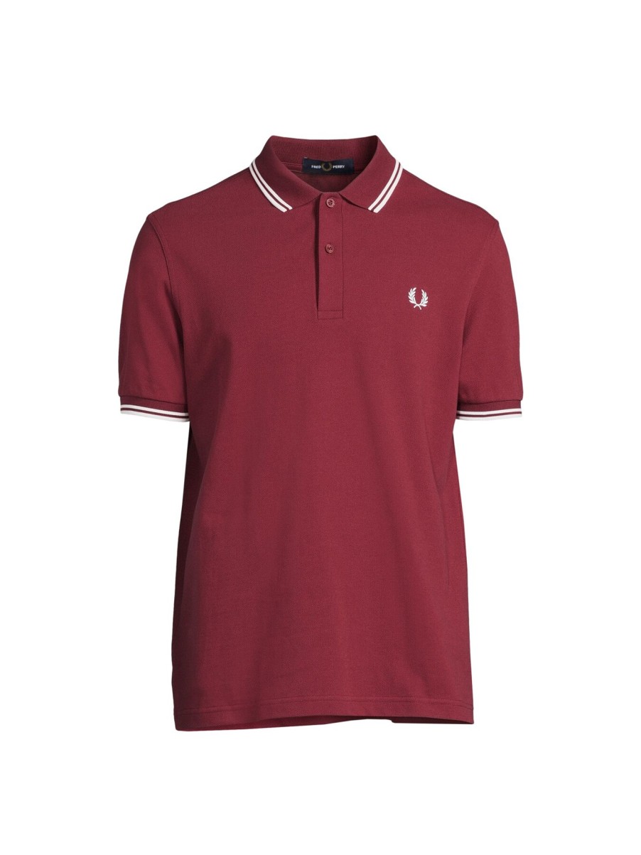 Men Fred Perry Polo & Rugby Shirts | Twin Tipped Fred Perry Shirt Port