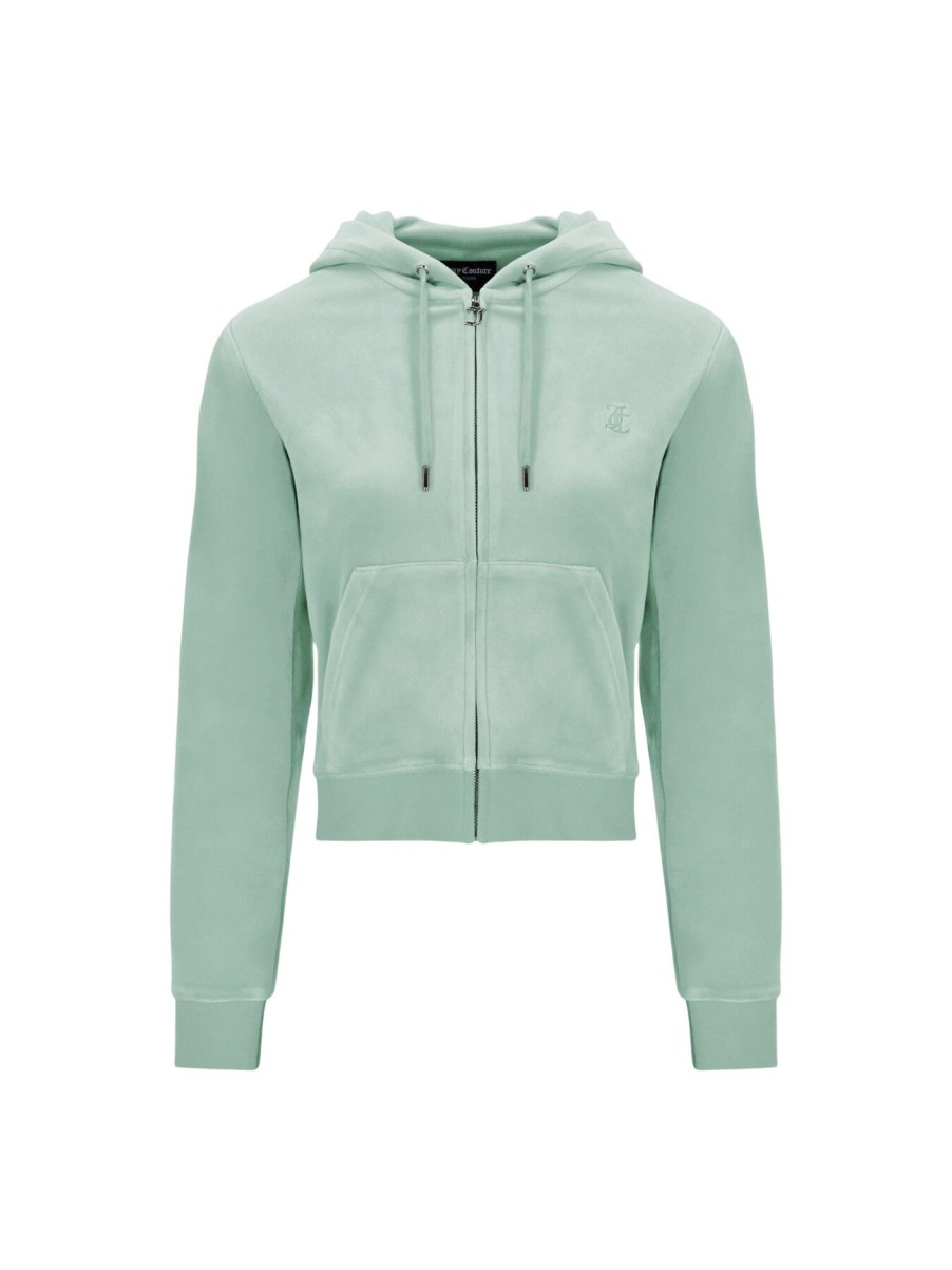 Women Juicy Couture Tracksuits | Robertson Hoodie Grayed Jade