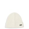 Men BOSS Hats | Fati Wool Beanie Open White