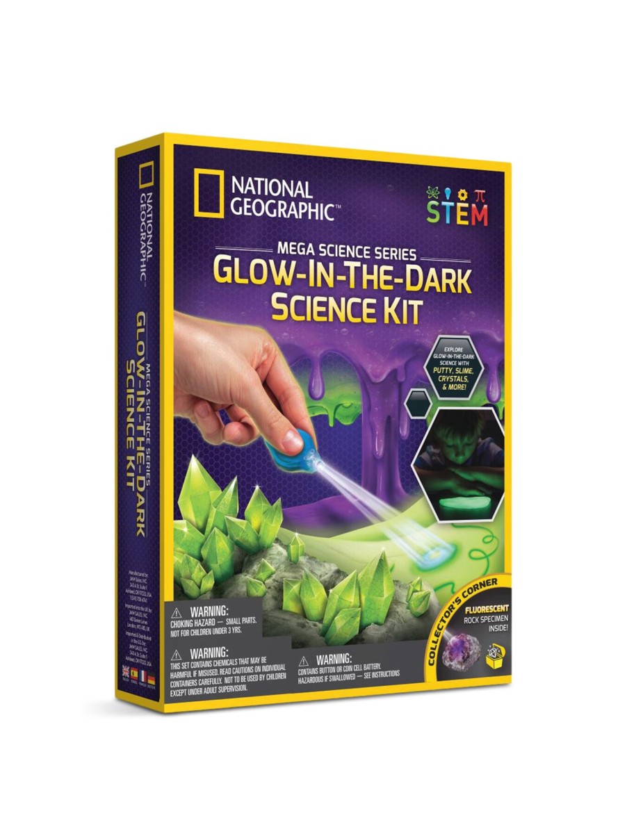 Kids National Geographic Science & Education Toys | Glow-In-The-Dark Mega Science Kit