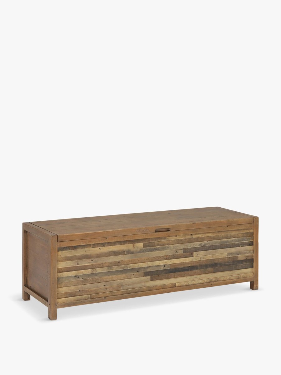 Furniture & Outdoor Barker and Stonehouse Chest Of Drawers | Charlie Reclaimed Wood Large Rectangular Blanket Box Reclaimed Oakland Finish