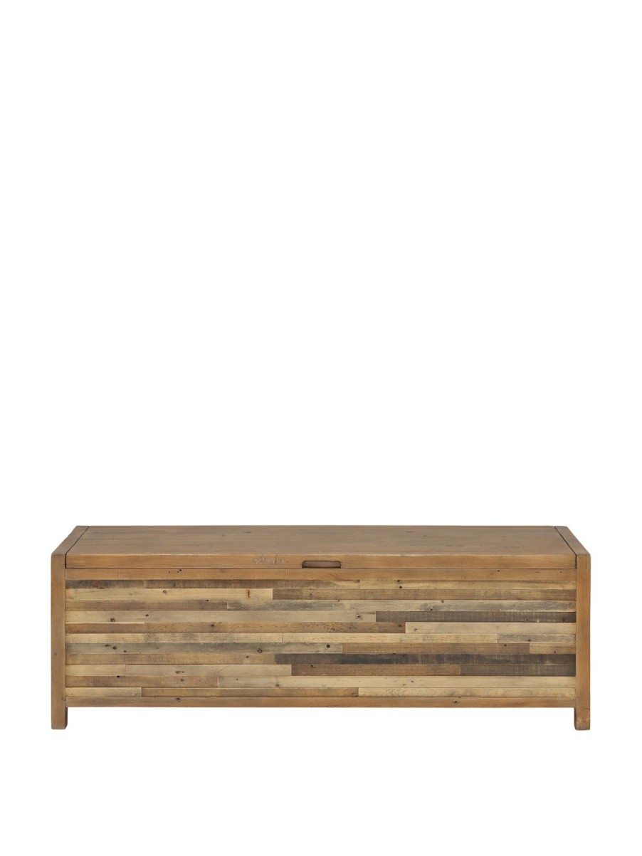 Furniture & Outdoor Barker and Stonehouse Chest Of Drawers | Charlie Reclaimed Wood Large Rectangular Blanket Box Reclaimed Oakland Finish