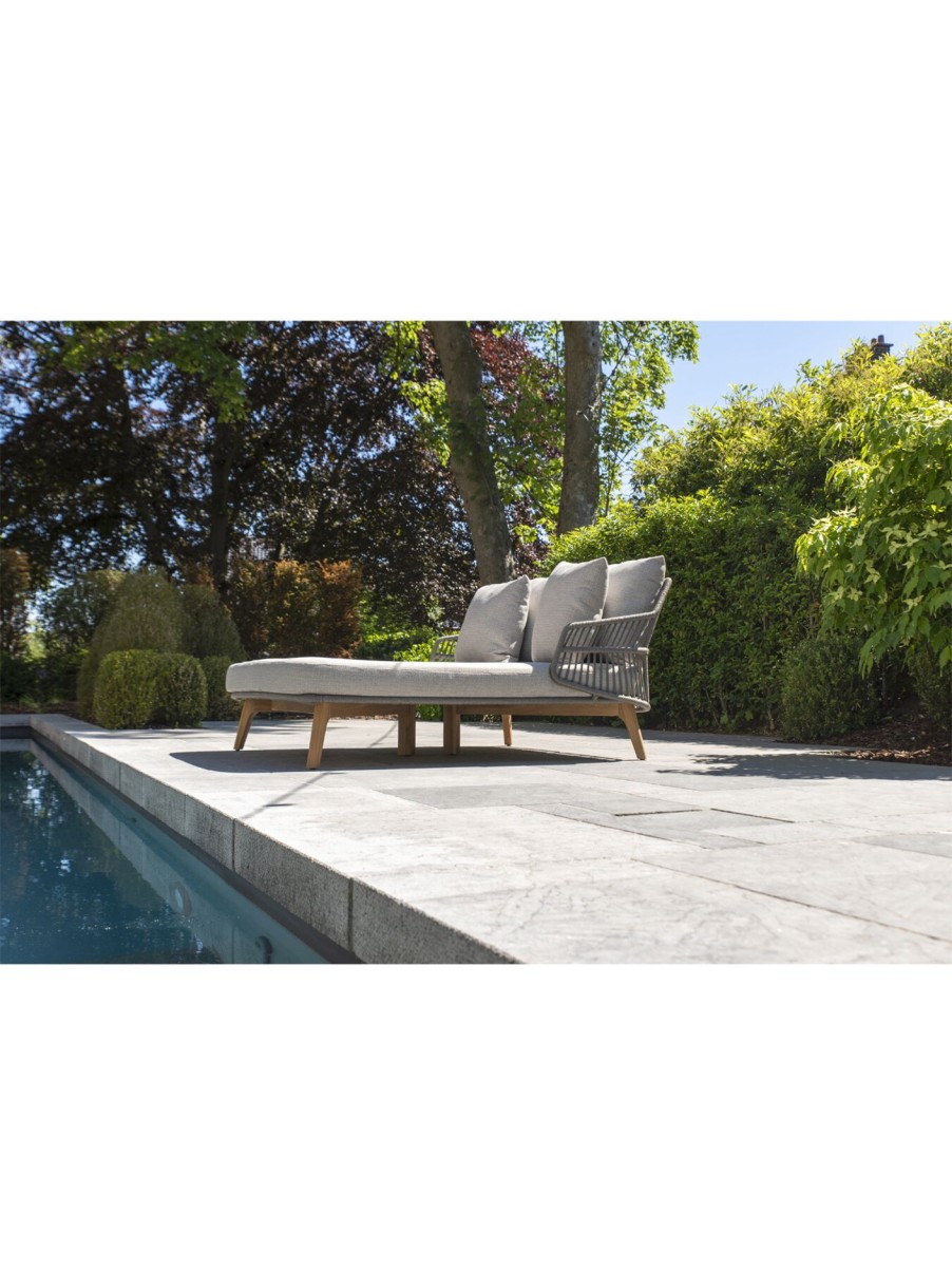 Furniture & Outdoor 4 Seasons Outdoor Garden Furniture Sets | Sempre Silver Grey/ Teak