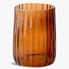 Home & Tech Andrea House View All Bathroom | Brown Glass Toothbrush Holder