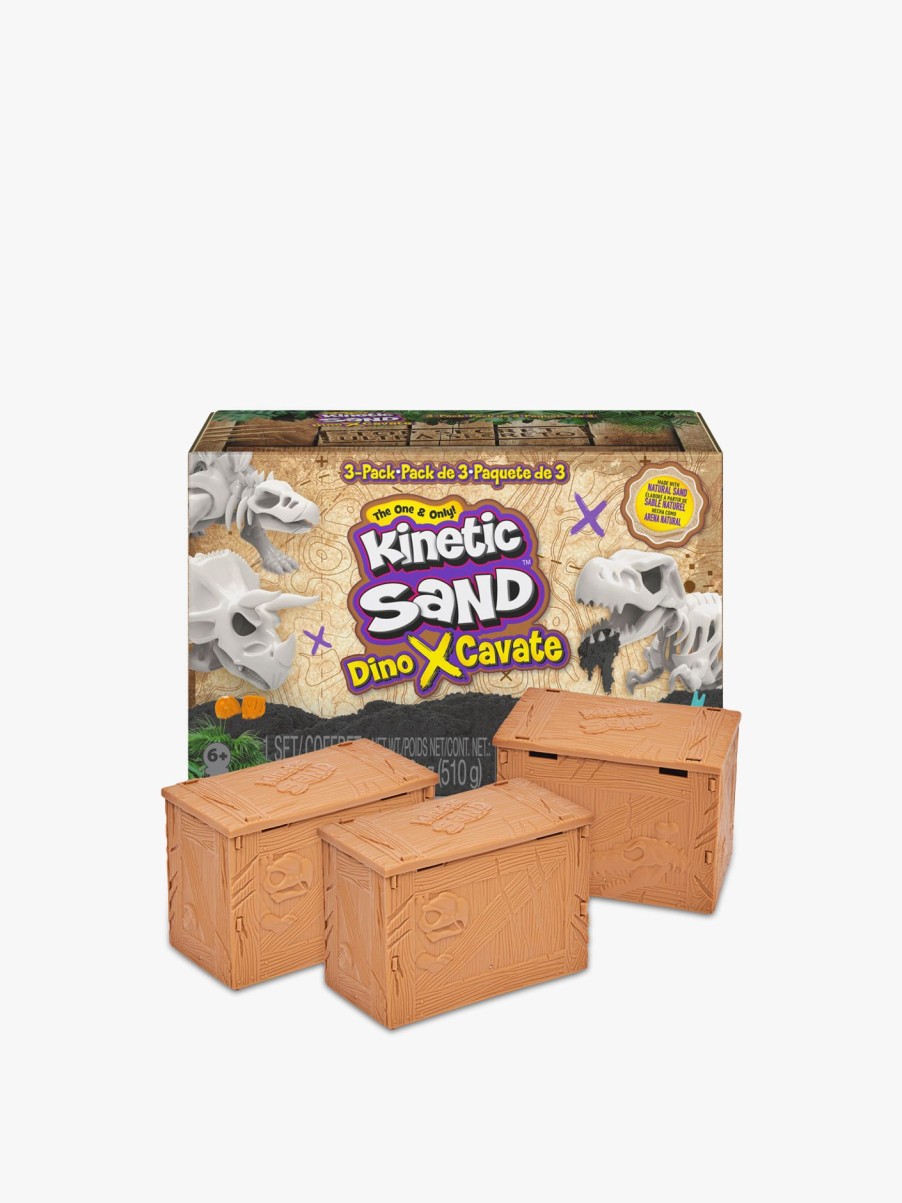 Kids Kinetic Sand Games & Puzzles | Kinetic Sand Dino Discovery 3 Pack