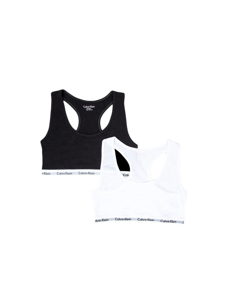 Kids Calvin Klein Underwear & Socks | 2 Pack Bralette White/Black