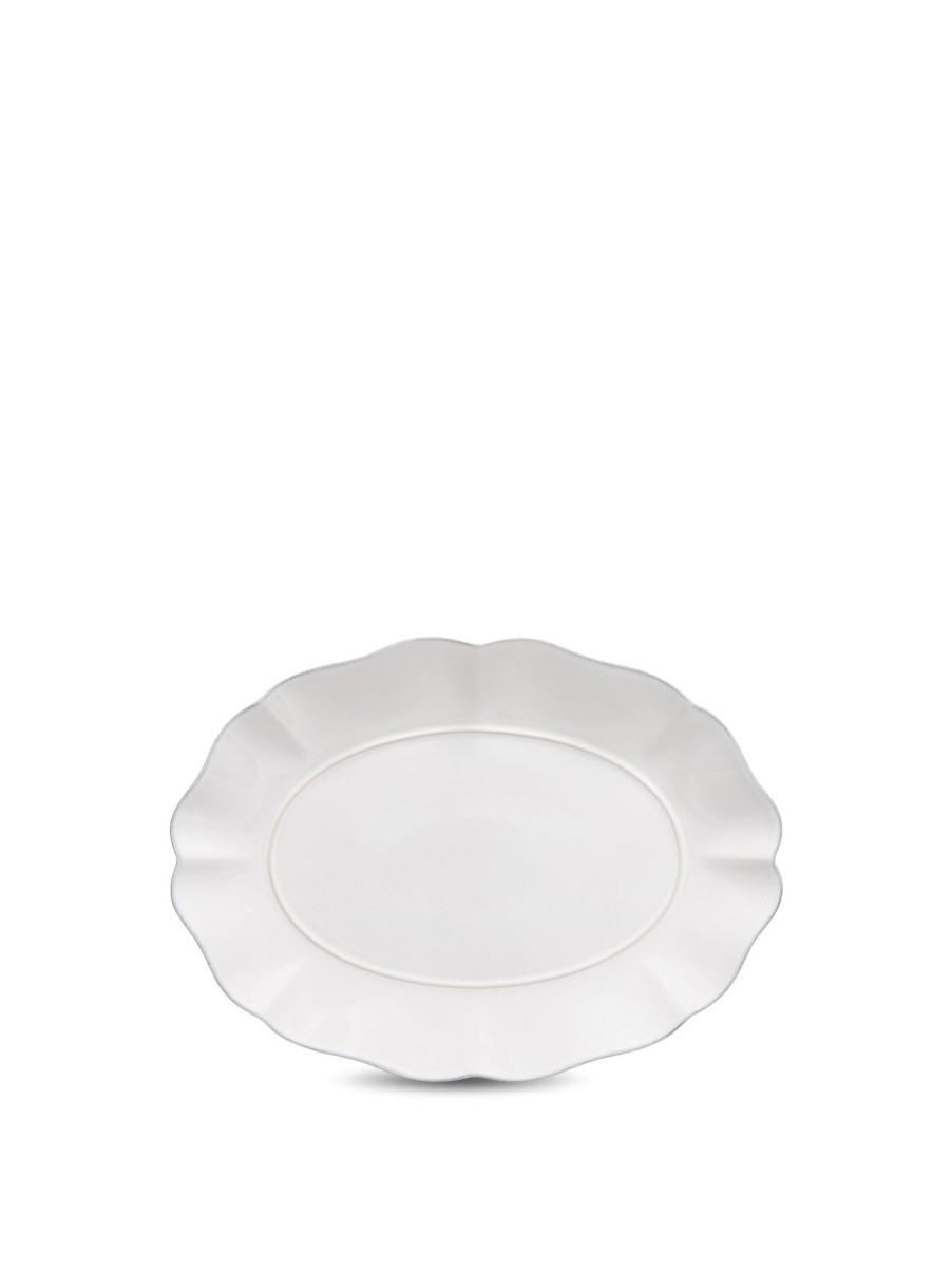 Home & Tech Costa Nova Serveware | Rosa Oval Platter White