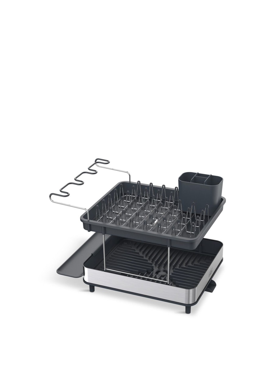 Home & Tech Joseph Joseph Utility & Cleaning | Excel Steel 2 Tier Dish Rack Grey