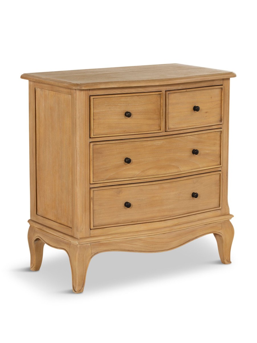 Furniture & Outdoor Barker and Stonehouse Chest Of Drawers | Cecile Light Wooden French Style 4 Drawer Chest