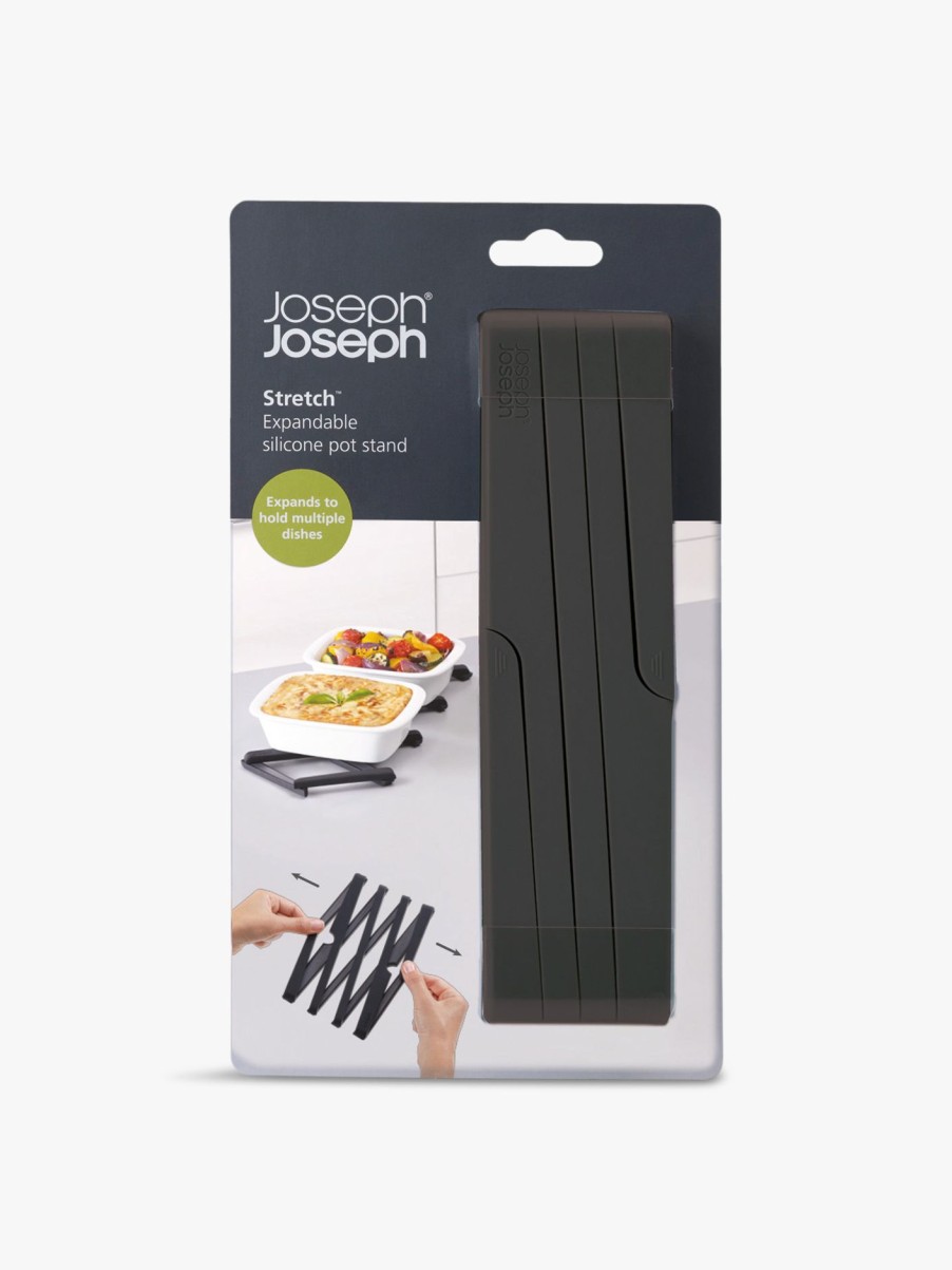 Home & Tech Joseph Joseph Lunchboxes & Food Storage | Stretch Silicone Pot Stand Black