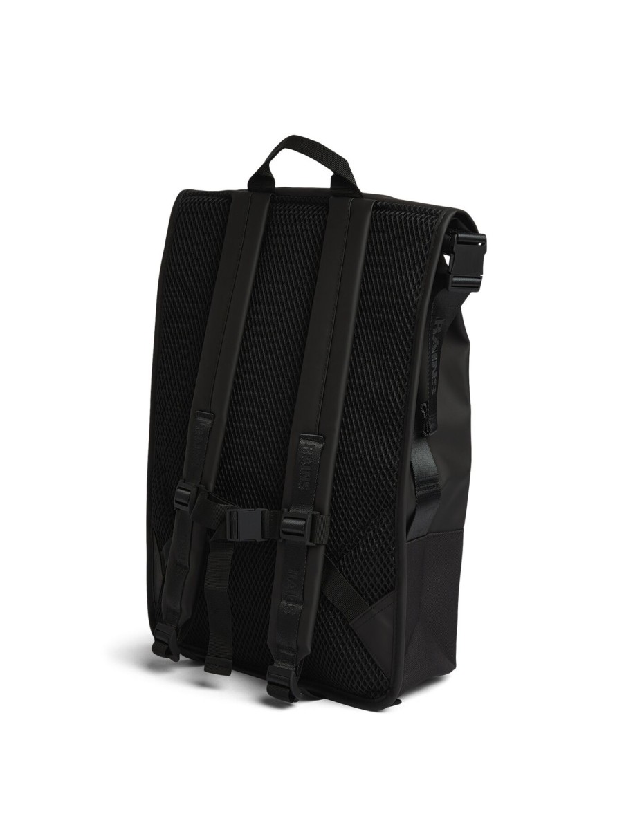 Men Rains | Trail Rolltop Backpack Black