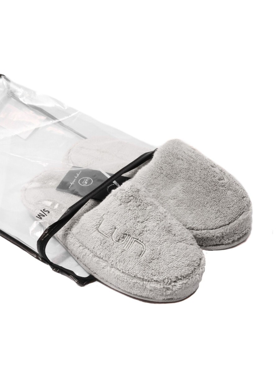 Home & Tech Luin Living Bathroom Accessories | Cosy Bath Slippers Pearl Grey