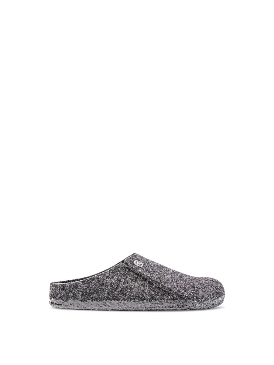 Men Birkenstock Sandals | Birkenstock Zermatt Rivet Slippers Grey