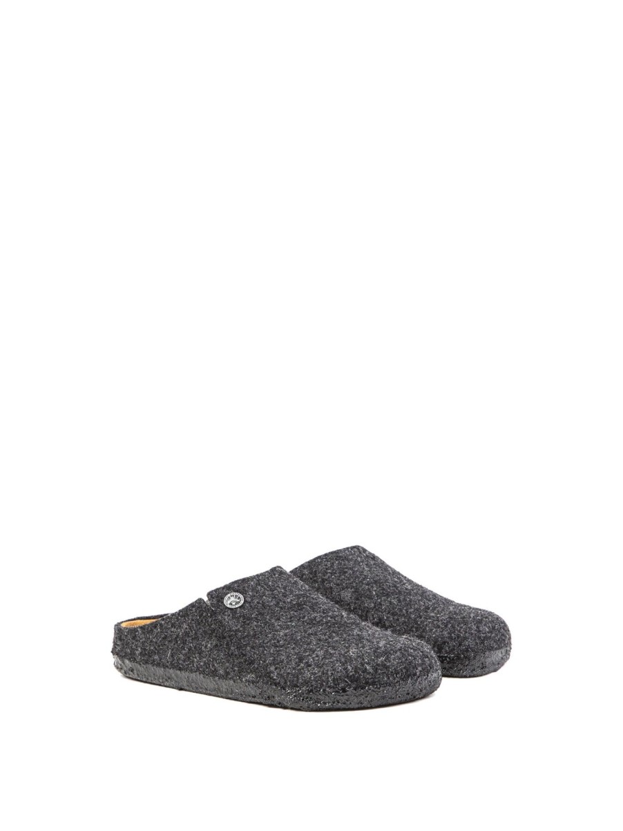 Men Birkenstock Sandals | Birkenstock Zermatt Rivet Slippers Grey