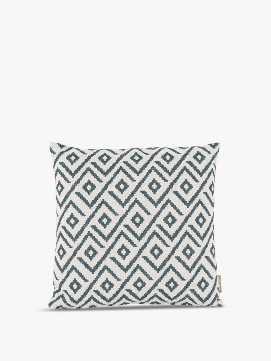 Furniture & Outdoor Bramblecrest Garden Cushions | Geometric Square Scatter Cushion Green