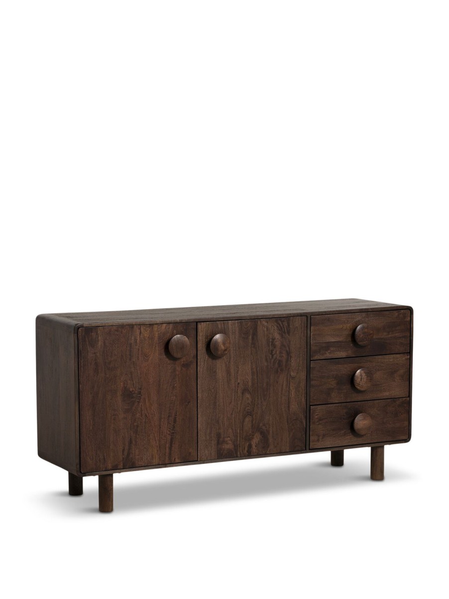 Furniture & Outdoor Barker and Stonehouse Sideboards | Agra Dark Brown Mango Wood Sideboard