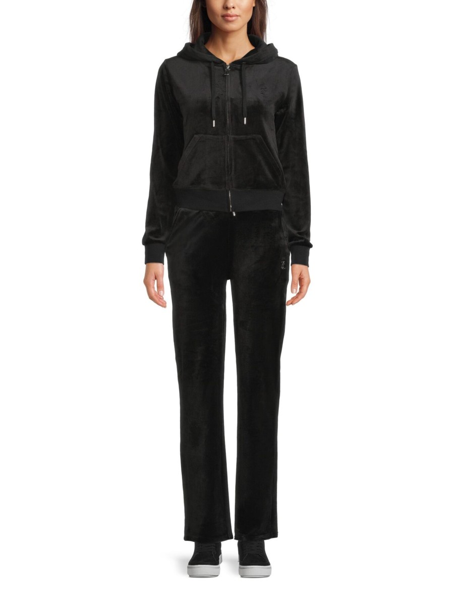 Women Juicy Couture Tracksuits | Robertson Hoodie Black