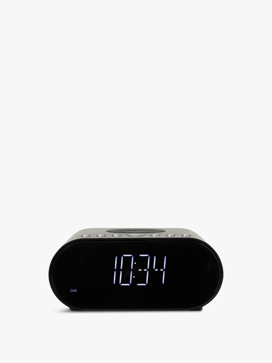 Home & Tech Roberts Audio | Ortus Dab/Dab+/Fm Alarm Clock Radio With Wireless Smartphone Charging Black