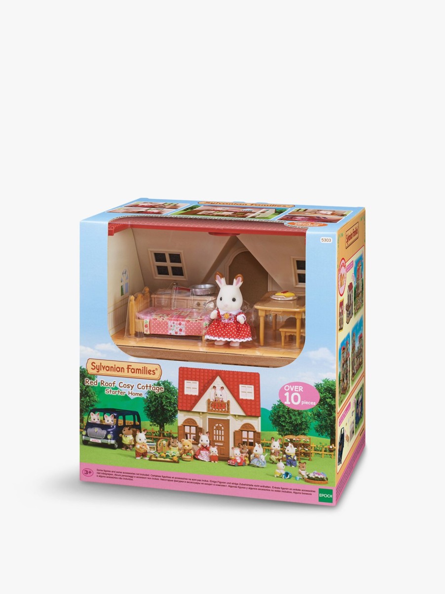 Kids Sylvanian Families Action Figures & Dolls | Red Roof Cosy Cottage