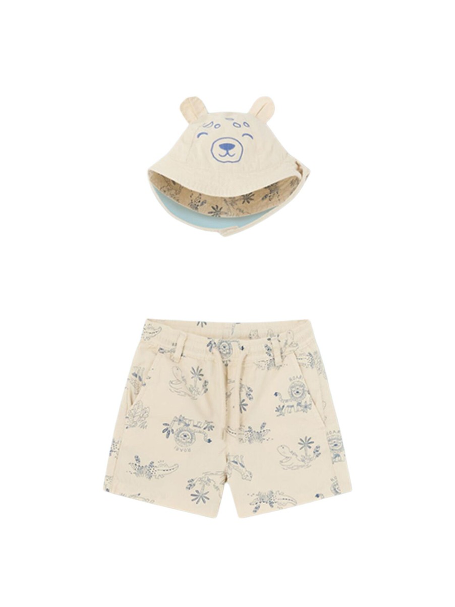 Kids Mayoral Sets | Jersey Croc With Detail Short Indigo