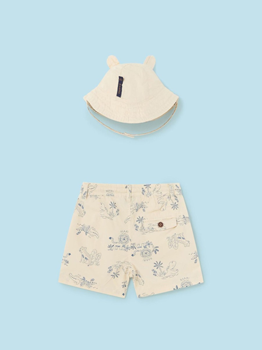 Kids Mayoral Sets | Jersey Croc With Detail Short Indigo