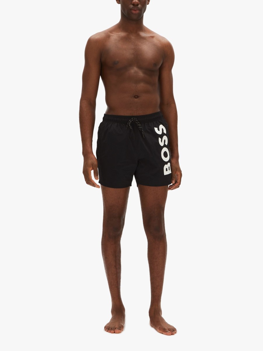 Men BOSS Swimwear | Boss Octopus Swim Short Black