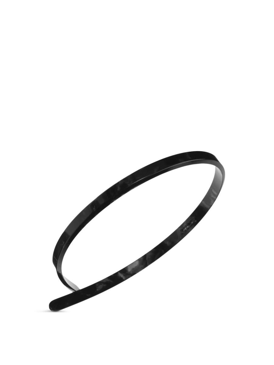 Women France Luxe Hair Accessories | Quarter Inch Ultracomfort Headband Nacro Black