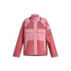 Men PS Paul Smith Coats & Jackets | Contrast Panel Funnel Neck Hooded Shell Jacket Pink