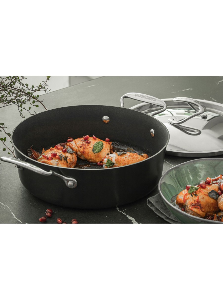 Home & Tech Circulon Cookware | Style Hard Anodised Sauteuse 3.8L Black