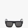 Men Tom Ford Men's Men'S Sunglasses | Fausto Acetate Mens Sunglasses Shiny Black/Smoke