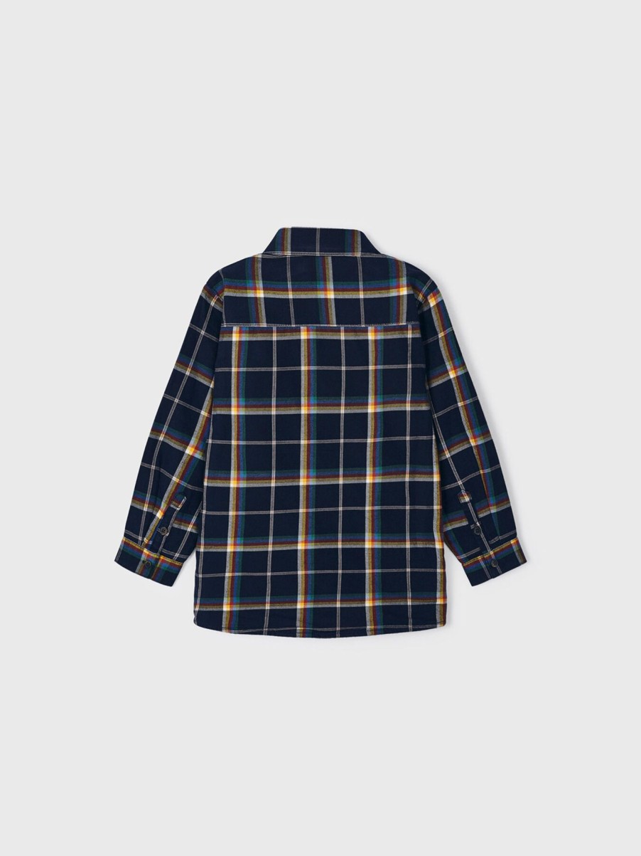 Kids Mayoral Tops | Checked Overshirt Dark